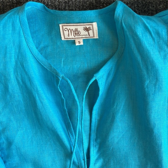 Mille turquoise beach coverup , size small - Picture 3 of 4